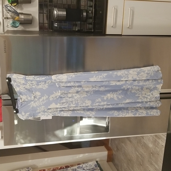 💕REFORMATION💕 Eleni Dress ~ Aliso Blue Floral Print 10 NWT - Picture 10 of 16